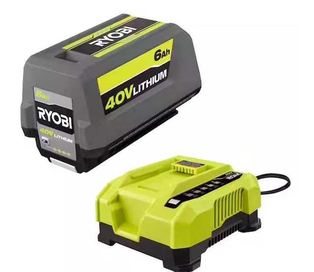 40V Lithium-ION 6.0 AH Battery and Rapid Charger O267249