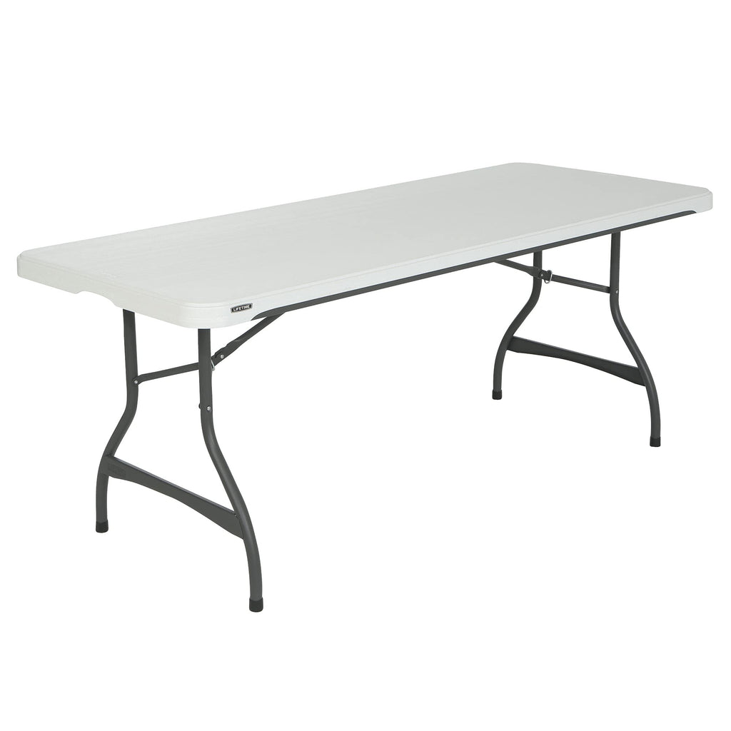 White Stackable Folding Table B1186