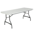 White Stackable Folding Table B1186
