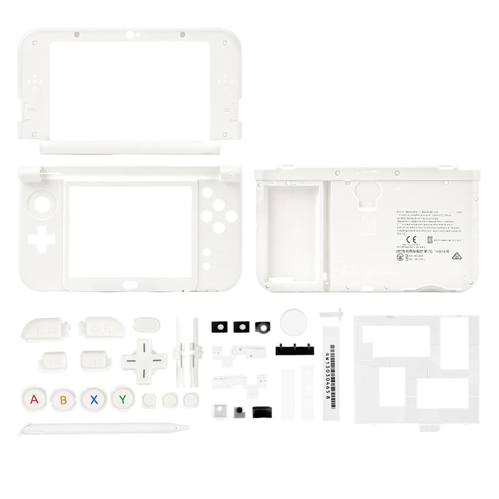 NEW 3DS XL LL Housing Shell Replacement Middle Frame Case with Stylus Touch Pen Black R9421