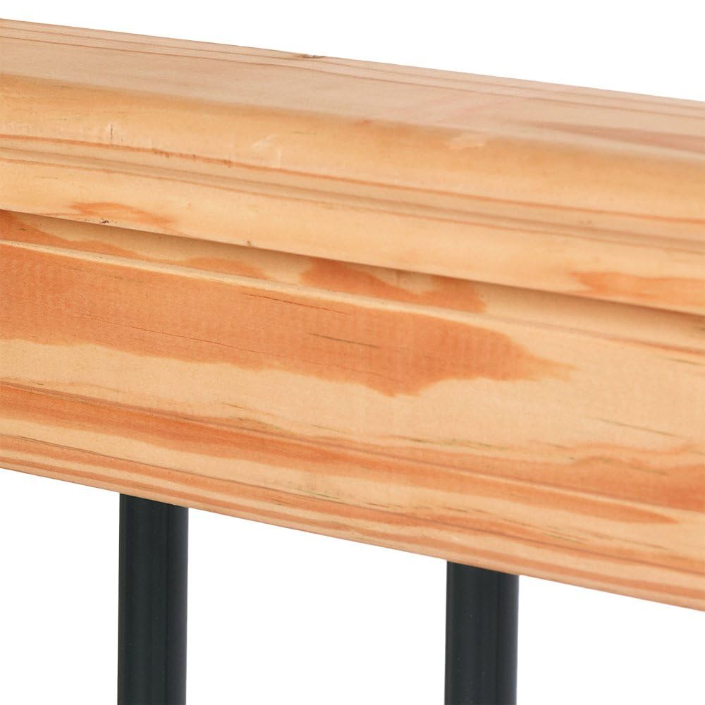 6 ft. Southern Yellow Pine Stair Rail Kit with Black Balusters Z430906