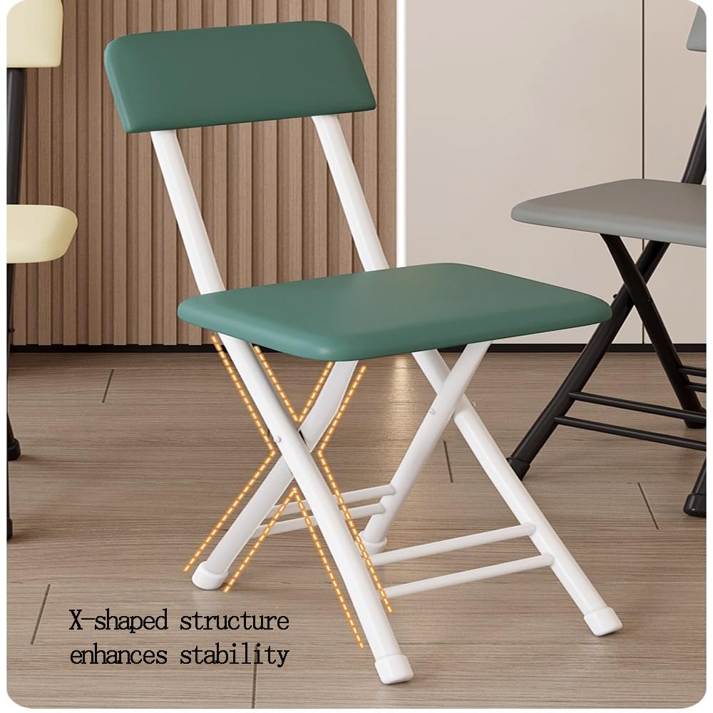 18 Inch Folding Stool with Backrest O193332