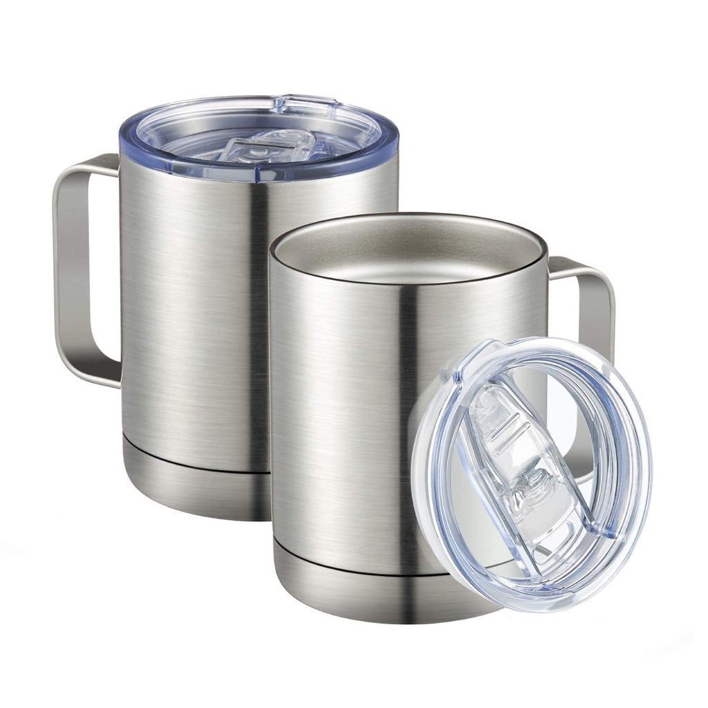 12 oz Stainless Steel Insulated Coffee Mug Set of 2 Q518