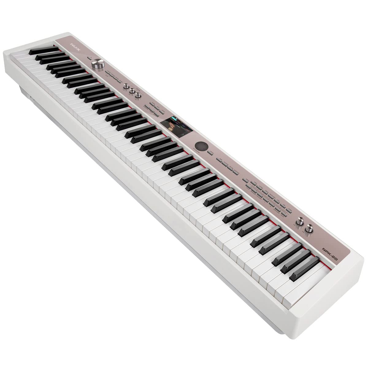 White 88-Key Portable Digital Piano A884127