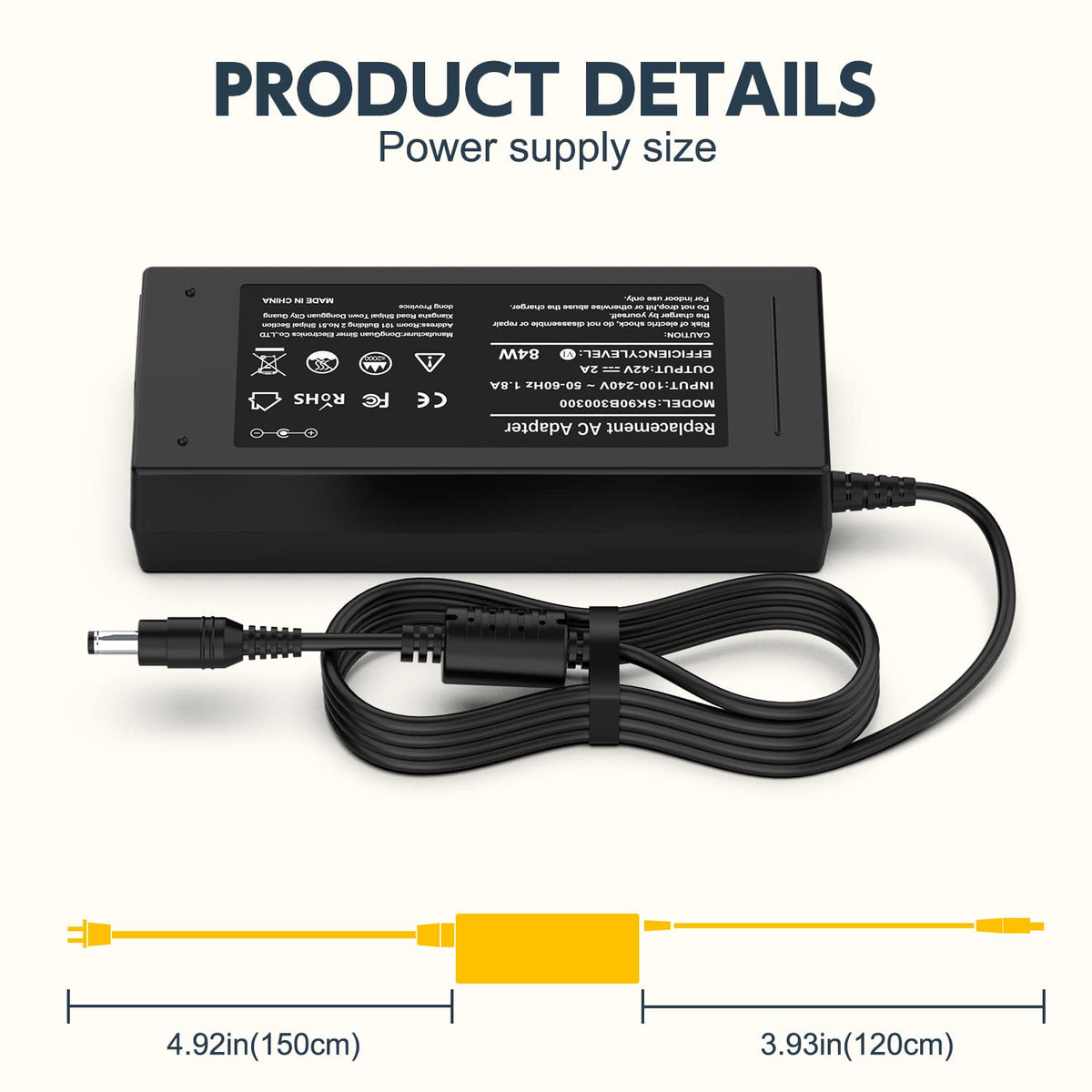 42V AC Adapter Charger C5561