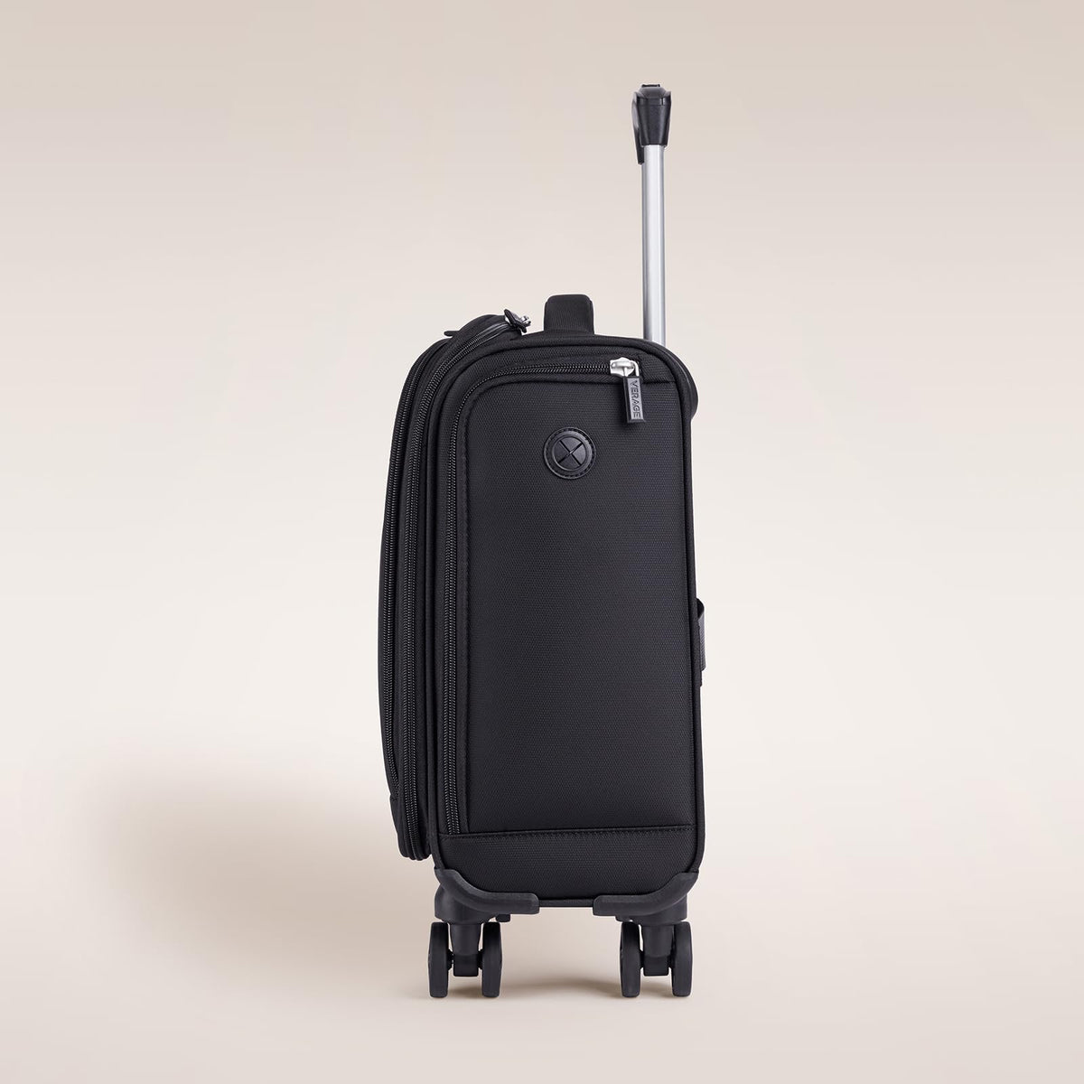 Black 14.5-Inch Spinner Underseat Carry On Luggage P8126