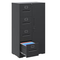 4 Drawer Metal File Cabinet with Lock T341