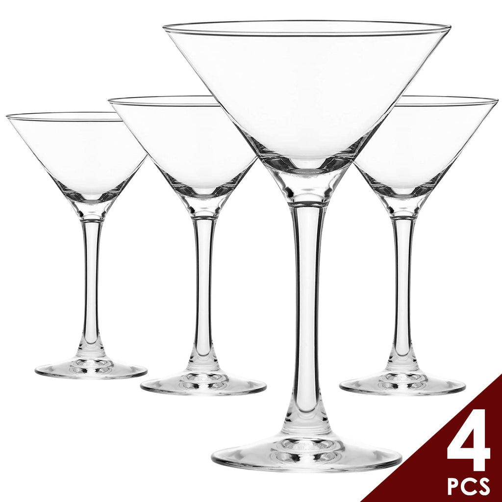 Hand Blown Crystal Martini Glasses Set of 4 L1018