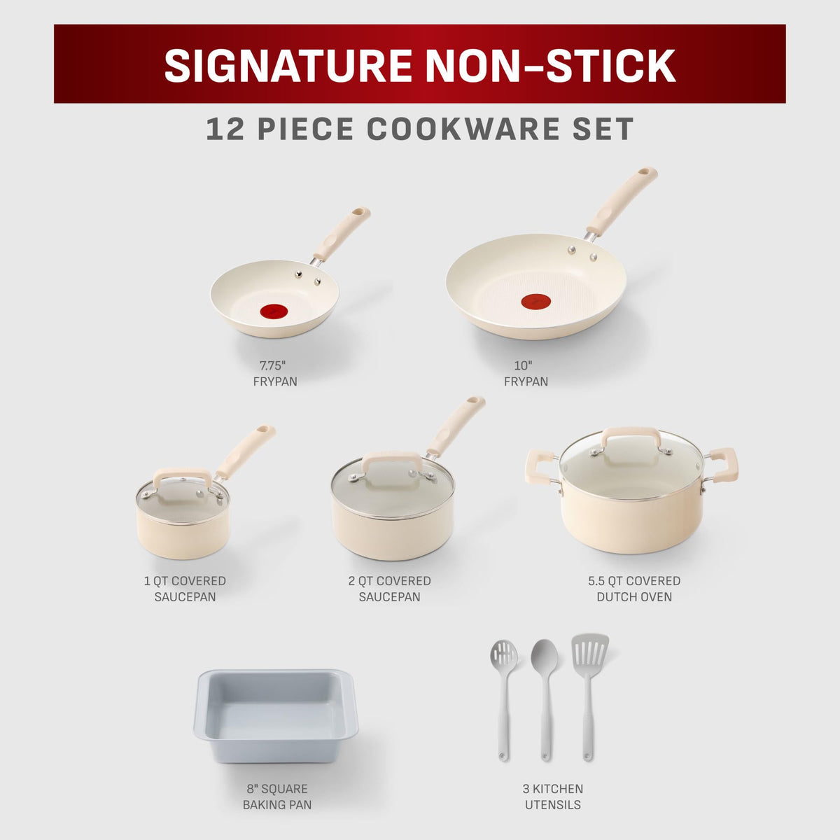 Nonstick 12 Piece Cookware Set M888115