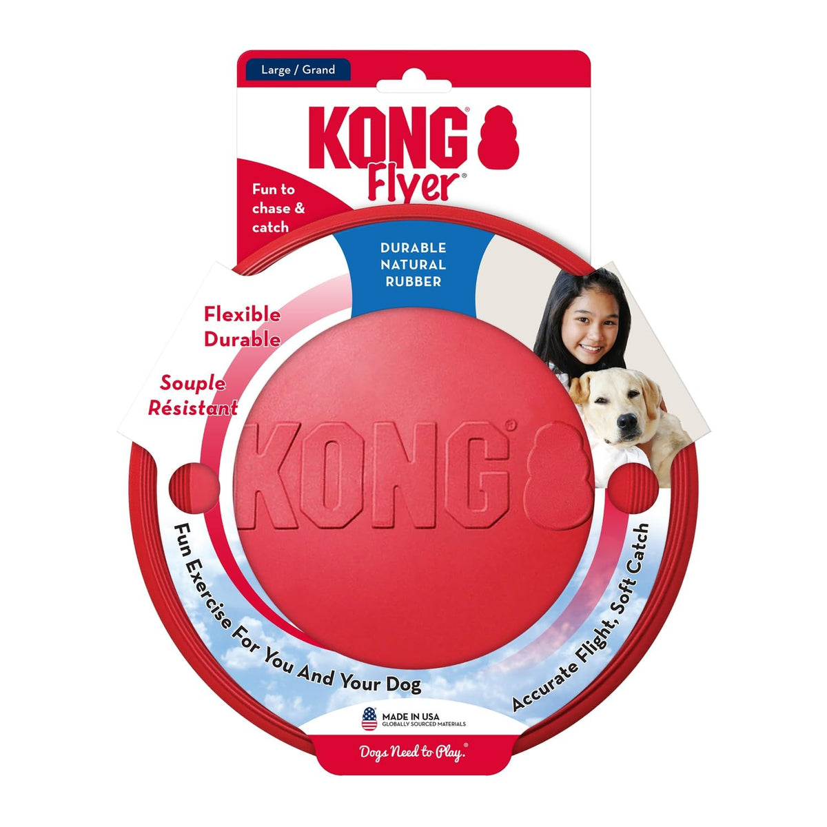 Natural Rubber Flying Disc Fetch Toy L9501