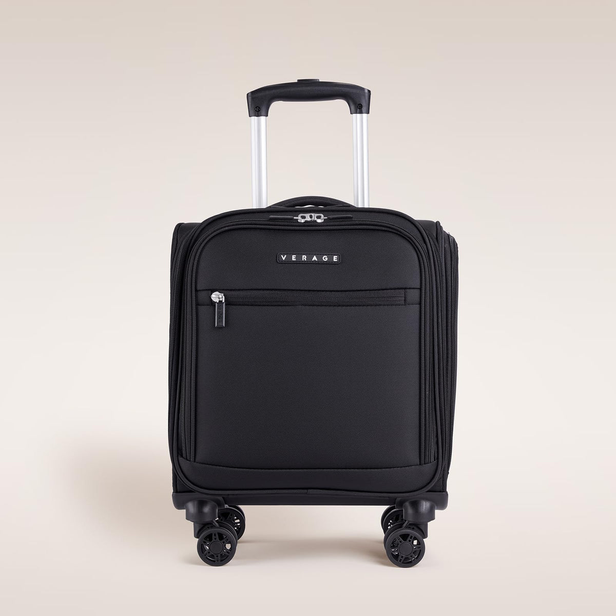 Black 14.5-Inch Spinner Underseat Carry On Luggage P8126