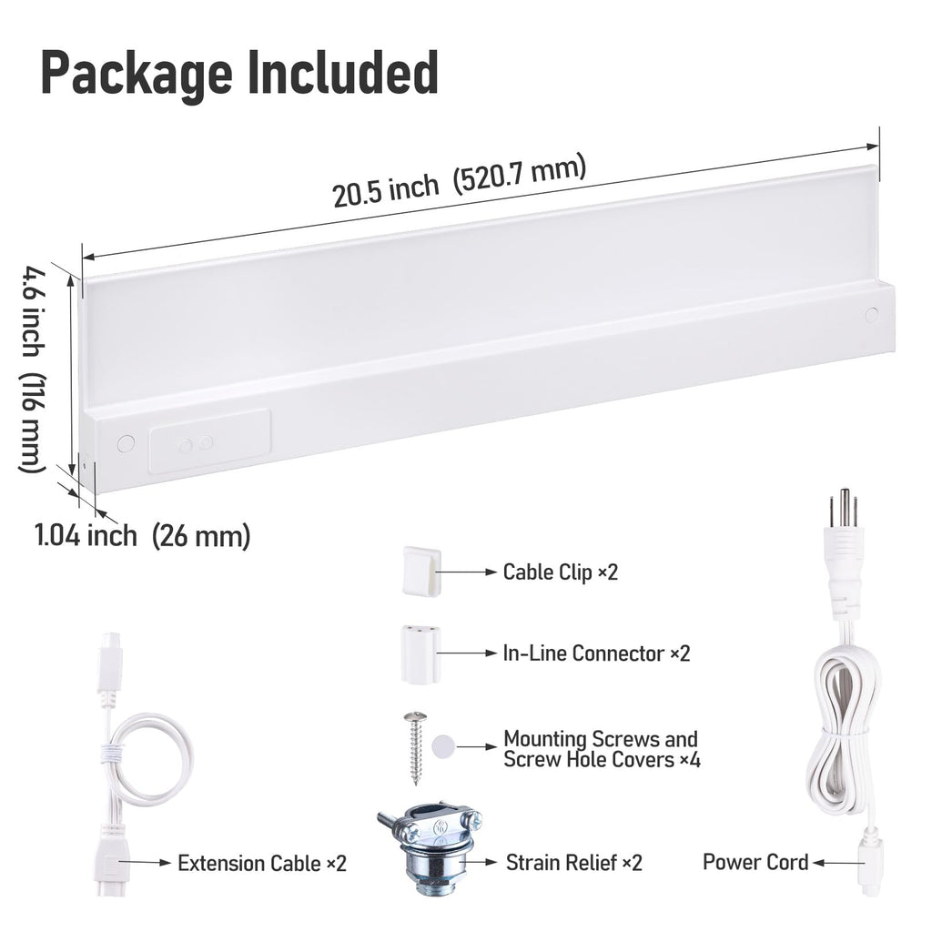 2-Pack Ultra-Slim LED Under Cabinet Lighting R9458
