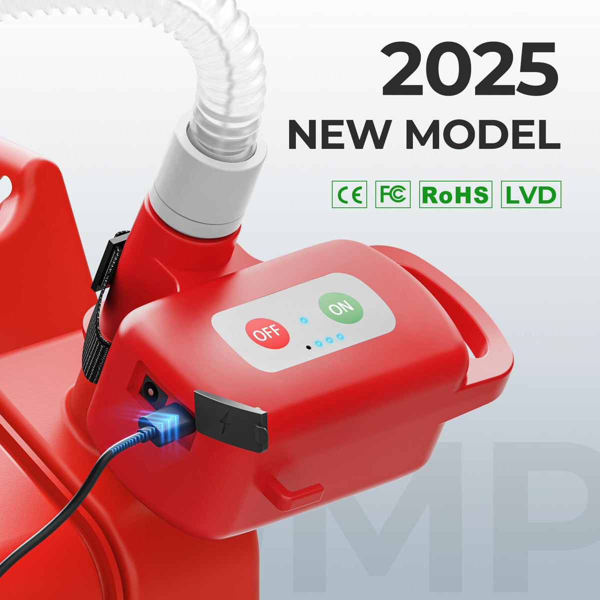 Automatic Fuel Transfer Pump 3.2 GPM Rechargeable X83495