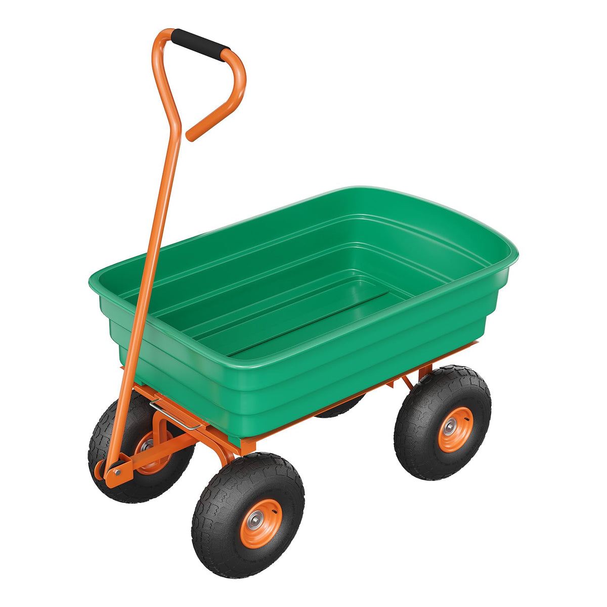 Heavy Duty 4 Cu Ft 1200Lbs Utility Wagon with 10" No-Flat Tires M63402