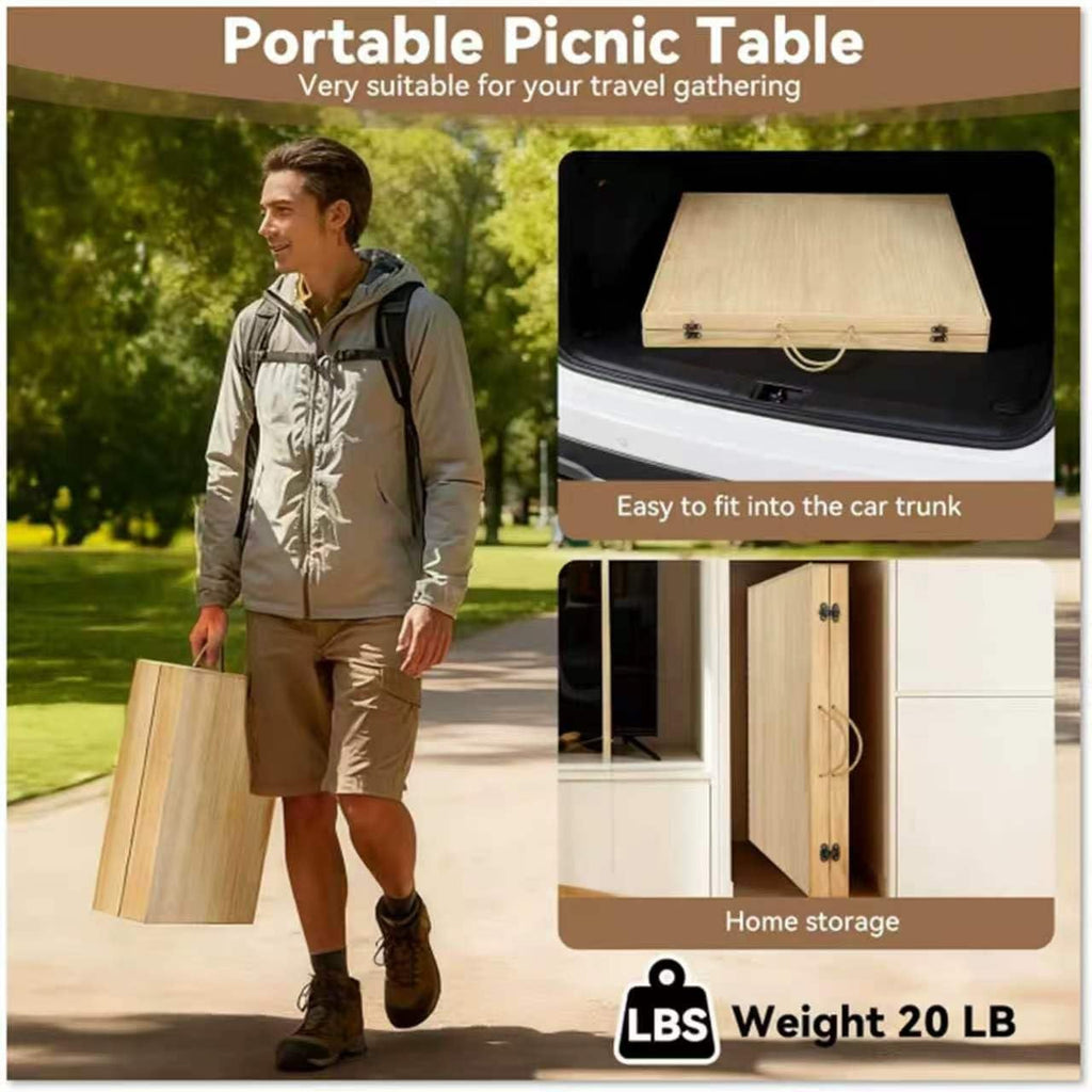 Folding Wooden Picnic Table X510