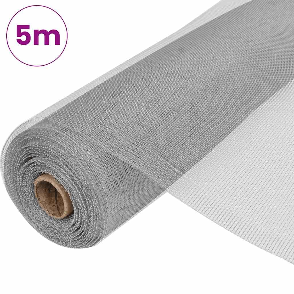 Aluminum Mesh Screen 39.4x196.9 Inches Silver D47947