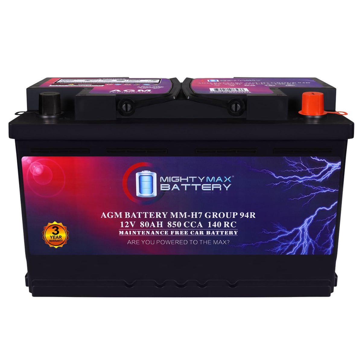 12V 80AH 850 CCA Replacement Battery Y775231
