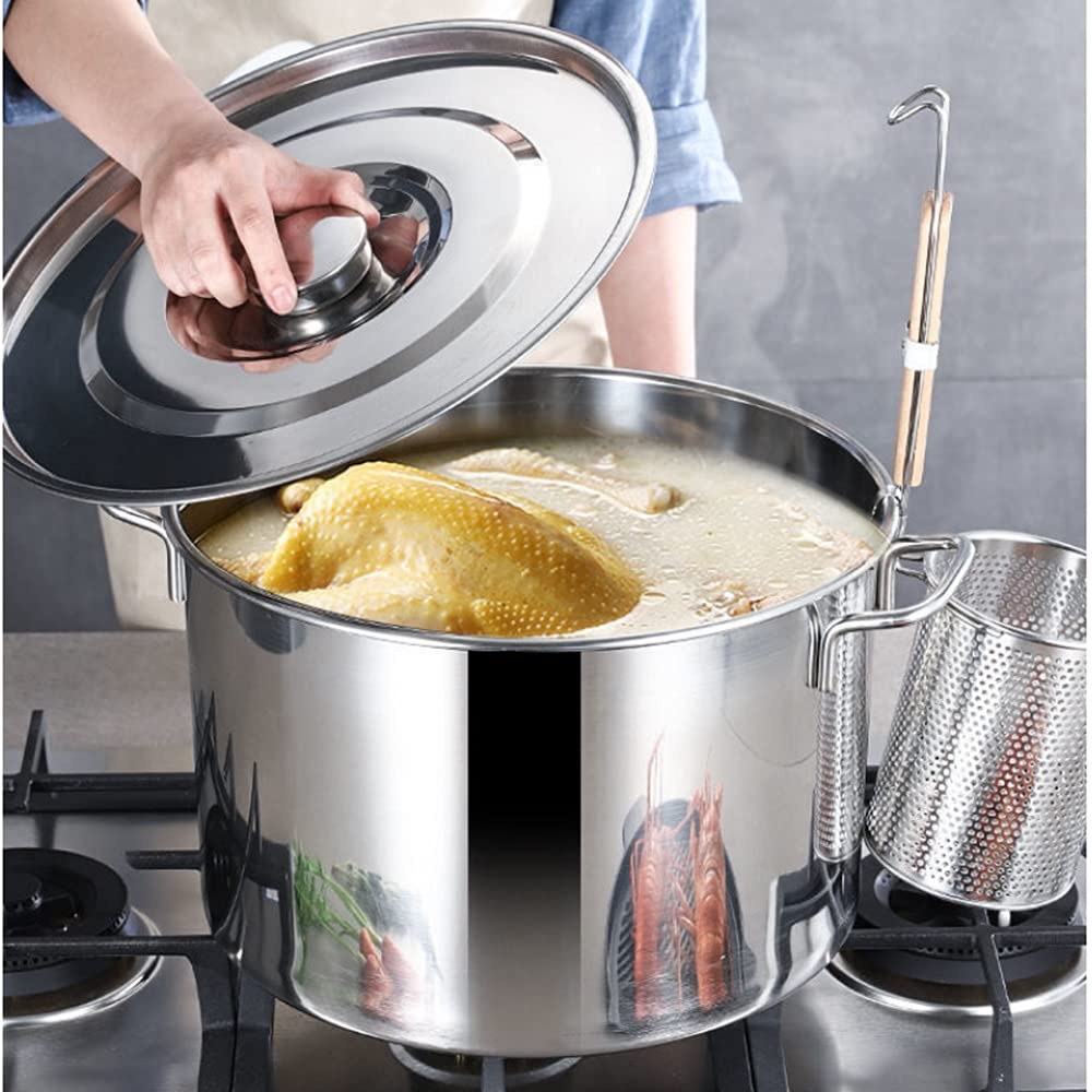 Stainless Steel 40 Quart Stock Pot with Lid O923862