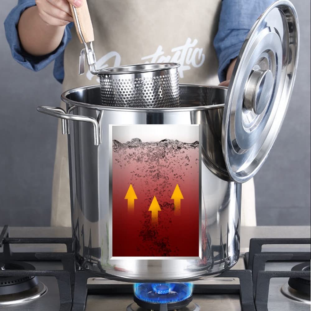 Stainless Steel 40 Quart Stock Pot with Lid O923862
