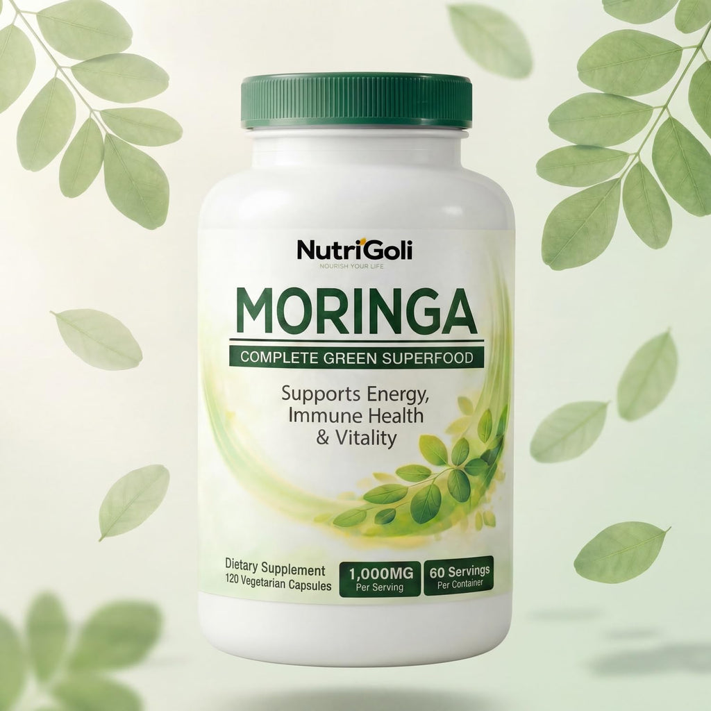 Moringa Capsules 1000mg 120 Vegetarian Capsules L718