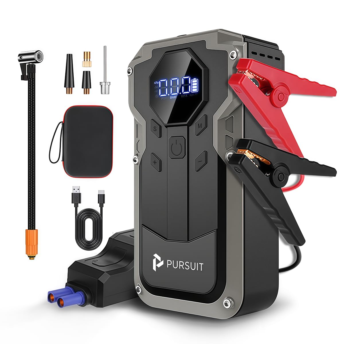 2000A Peak 150PSI Portable Jump Starter with Air Compressor Z443