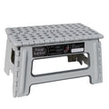 Folding Step Stool 9 Inch Height Gray G672