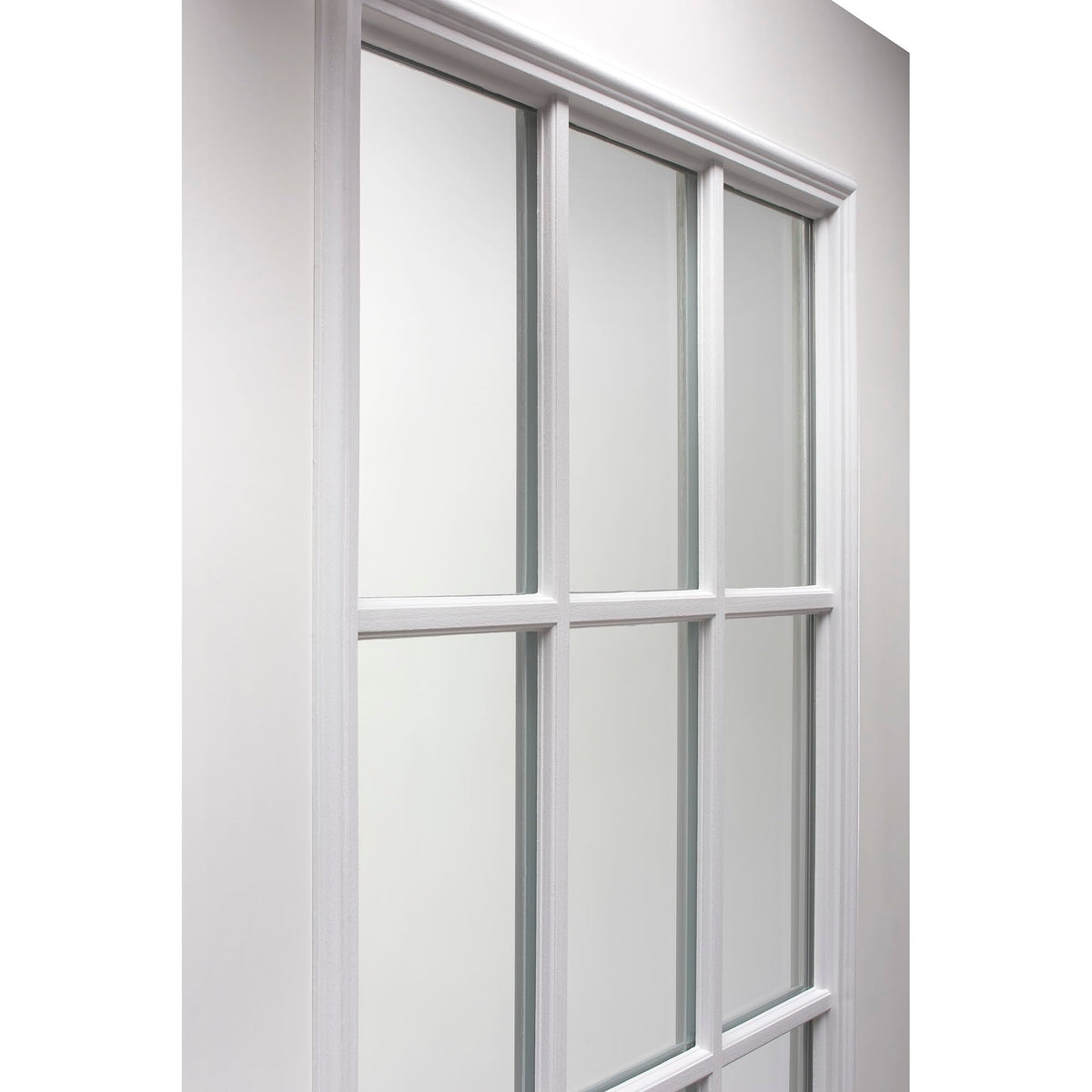 Primed Fiberglass 9 Lite Prehung Door 32" x 80" P985360