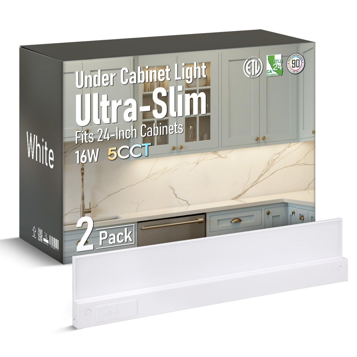 2-Pack Ultra-Slim LED Under Cabinet Lighting R9458
