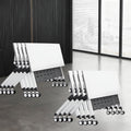 Folding Conference Table with Locking Wheels, 8 Pack, 63x24x30 Inch E801358