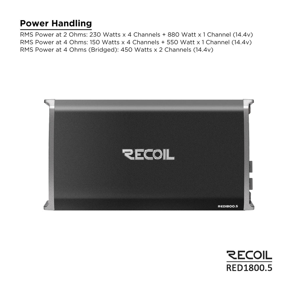5-Channel Car Audio Amplifier 1800W R659