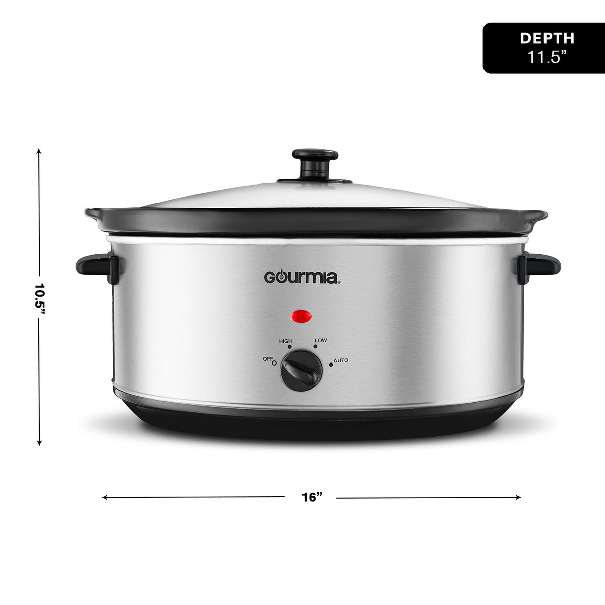 7 Qt Stainless Steel Slow Cooker I750834