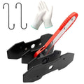 Brake Caliper Press Tool with 2 Caliper Hooks 2 Steel Plates and Gloves B6673