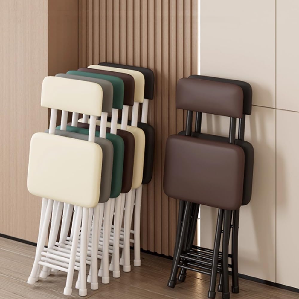 18 Inch Folding Stool with Backrest O193332