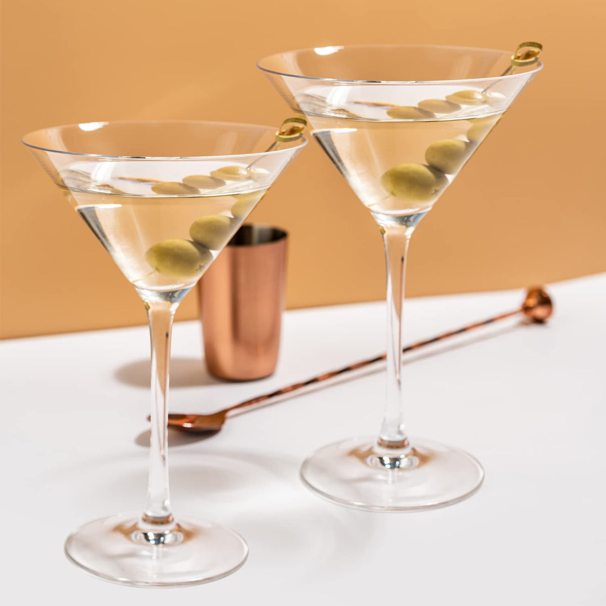 Hand Blown Crystal Martini Glasses Set of 4 L1018