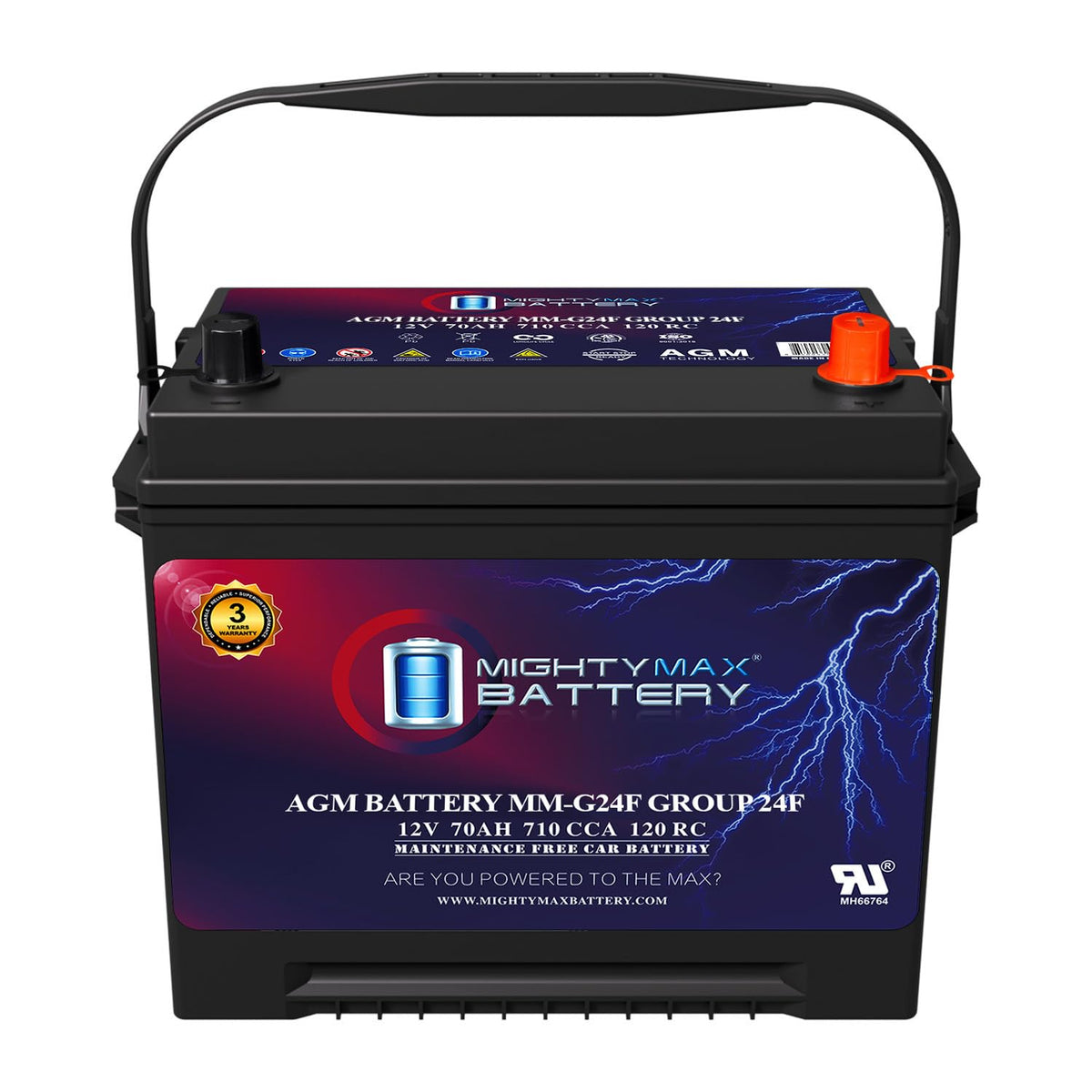 12V 70Ah AGM Replacement Battery K913