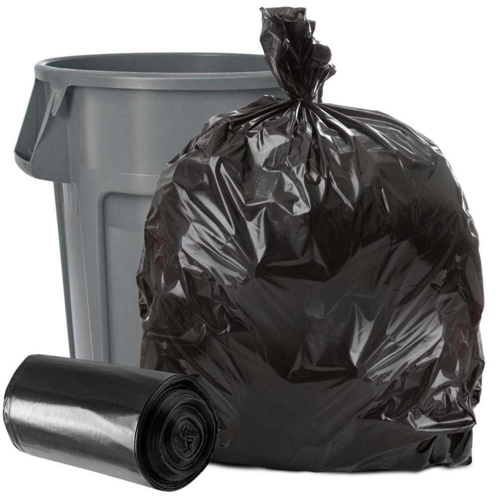 40-45 Gallon Black 1.5 Mil Trash Bags 100 Count Y7530