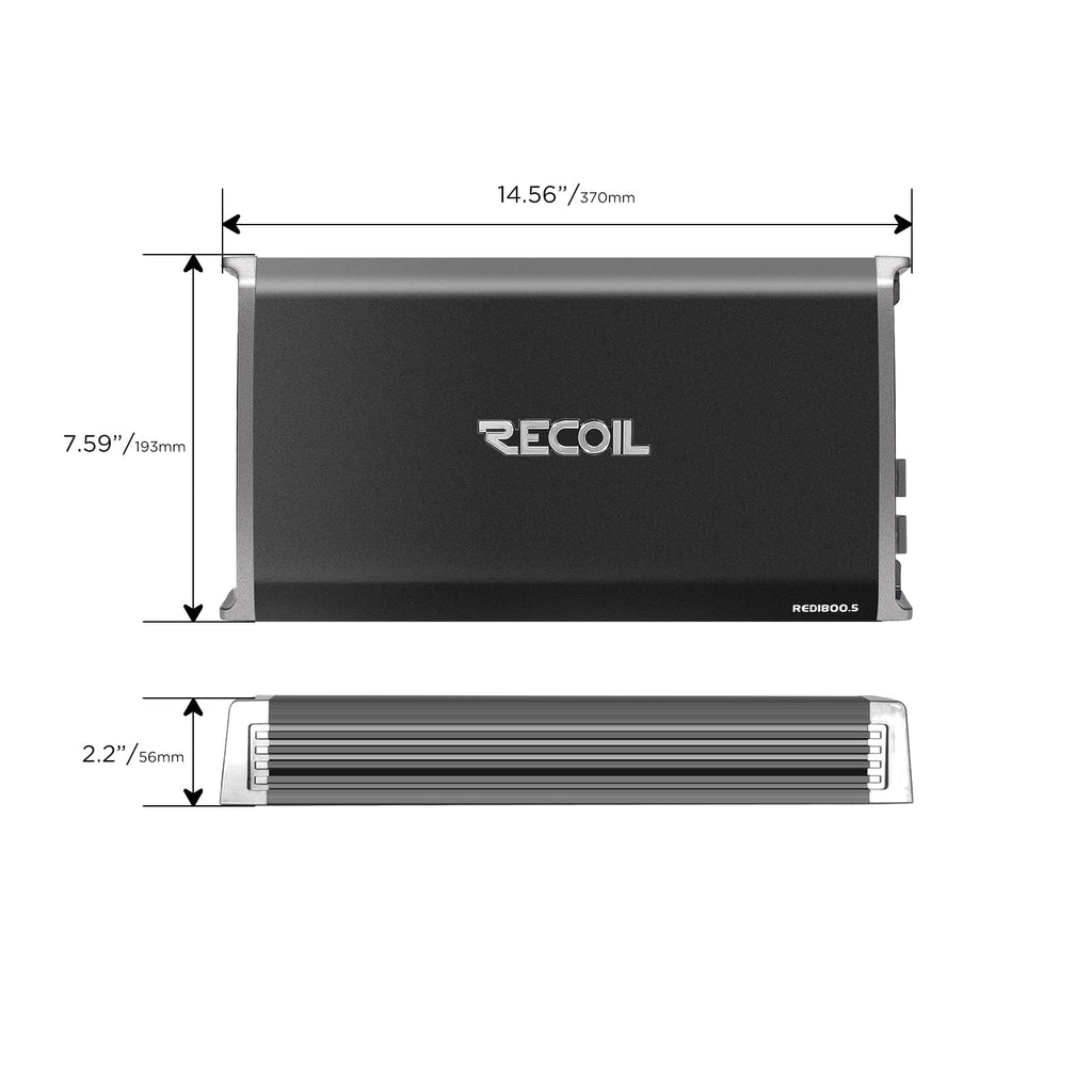5-Channel Car Audio Amplifier 1800W R659