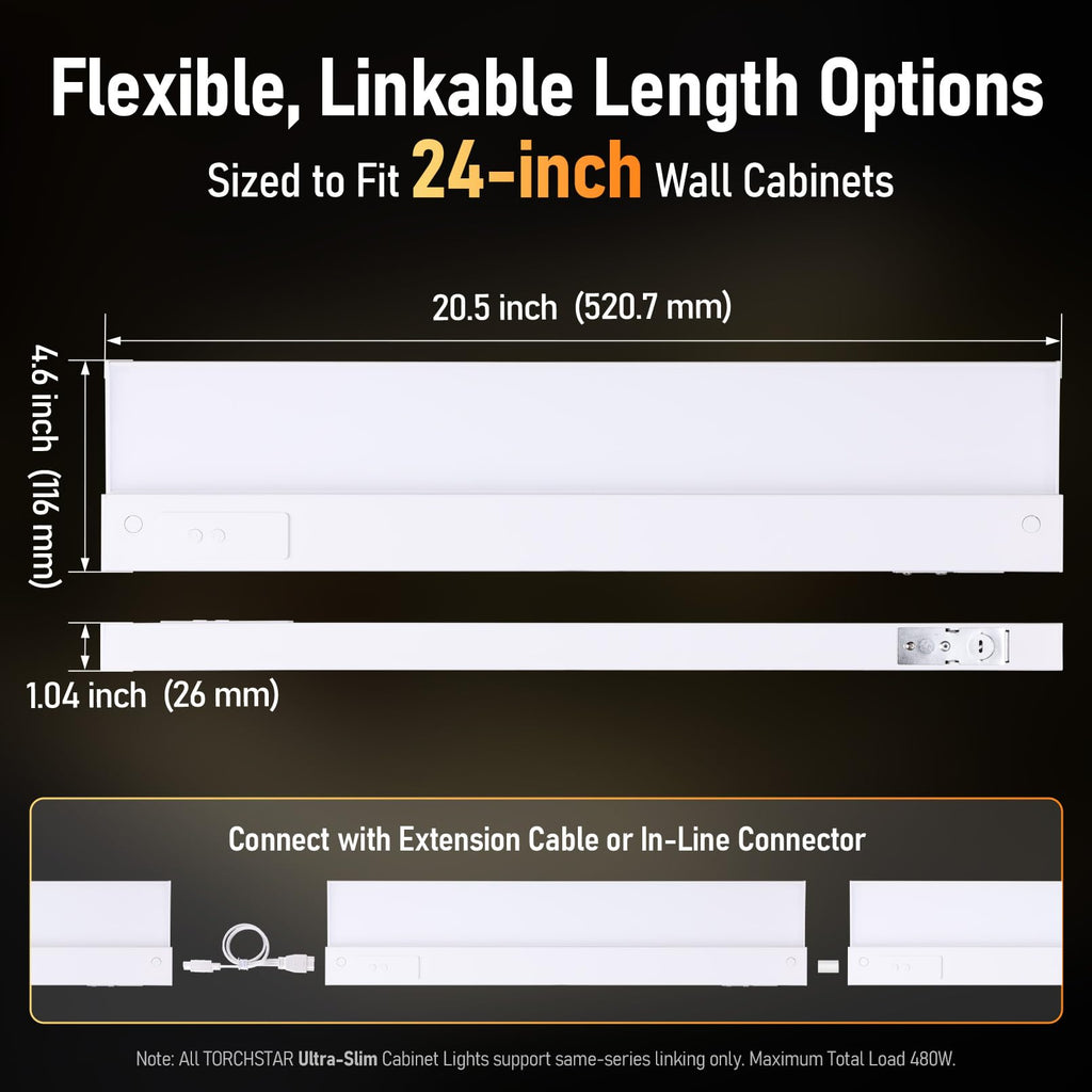 2-Pack Ultra-Slim LED Under Cabinet Lighting R9458