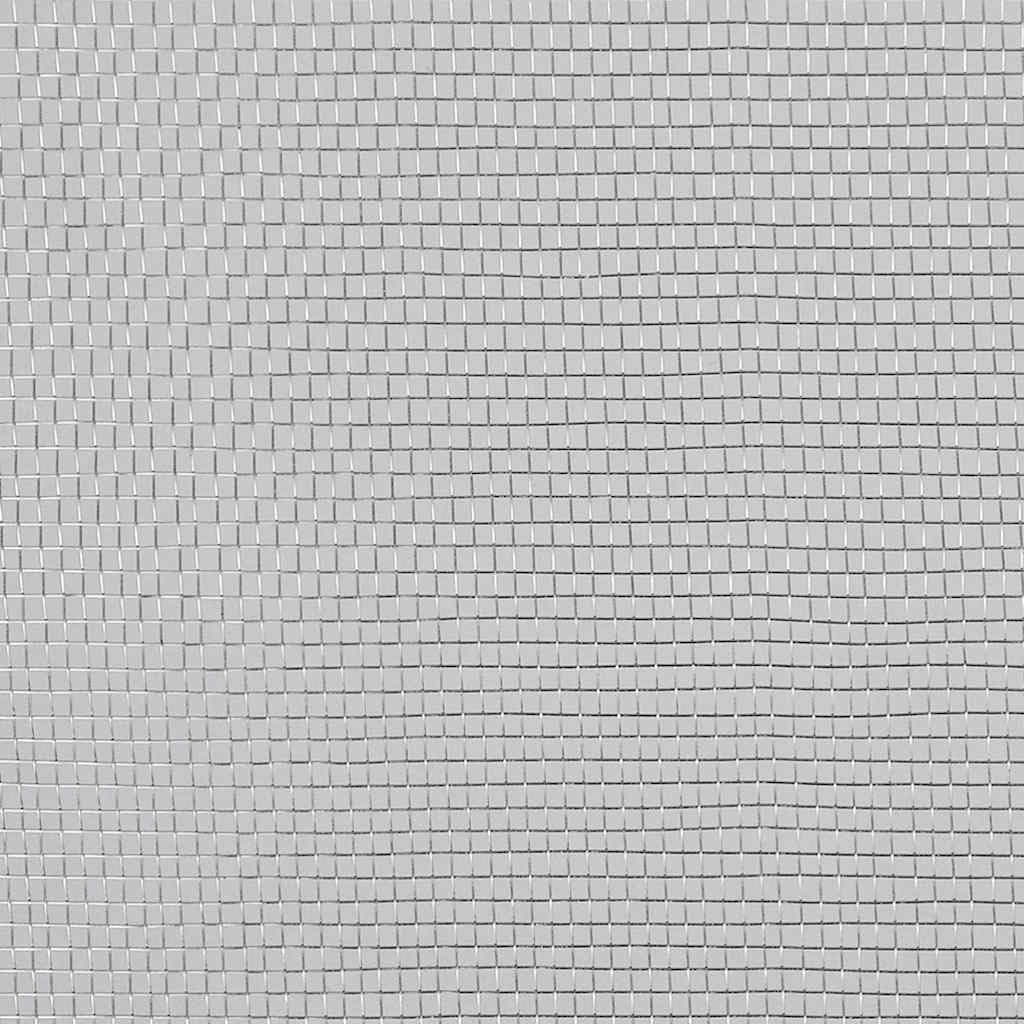 Aluminum Mesh Screen 39.4x196.9 Inches Silver D47947