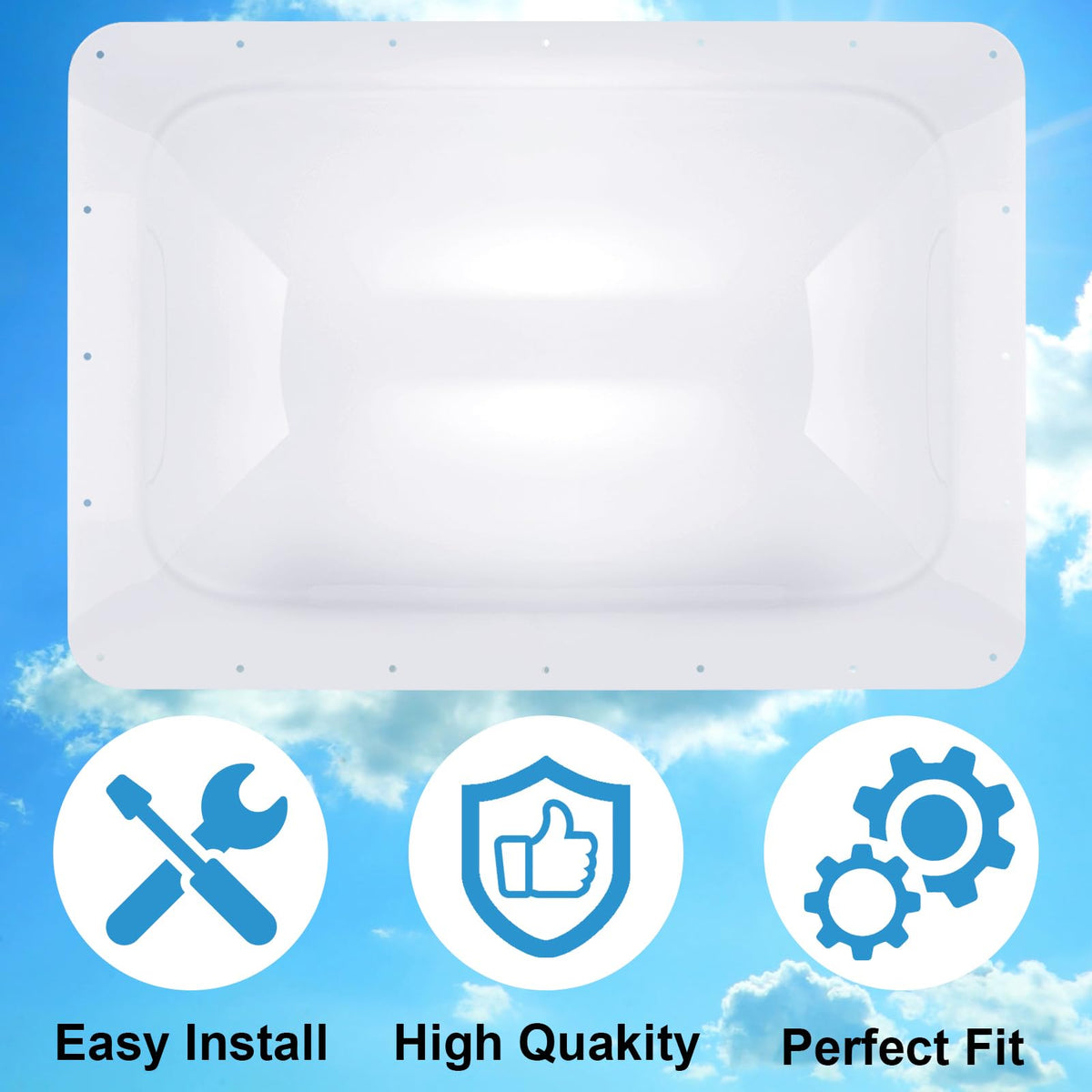 18" x 26" RV Skylight Replacement Outer Dome D70057