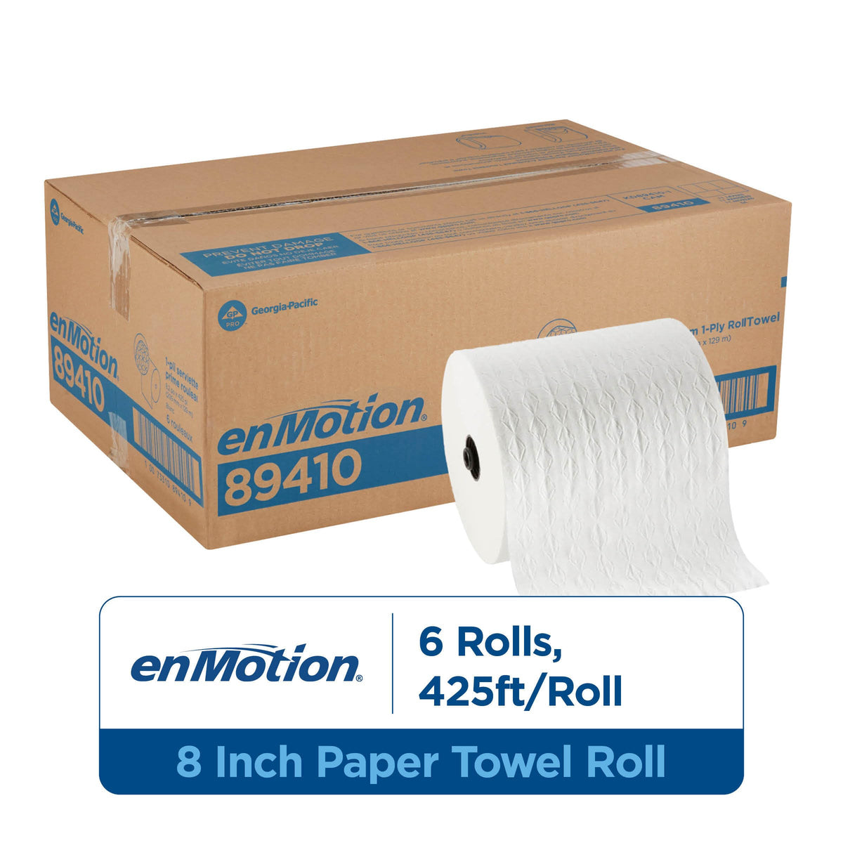 8 in 425 Linear Feet White Paper Towel Roll G684545