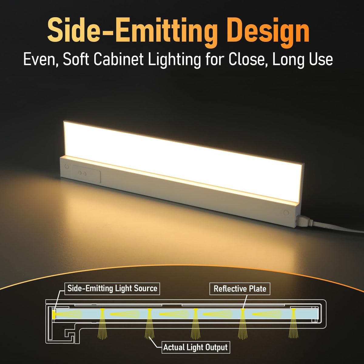 2-Pack Ultra-Slim LED Under Cabinet Lighting R9458