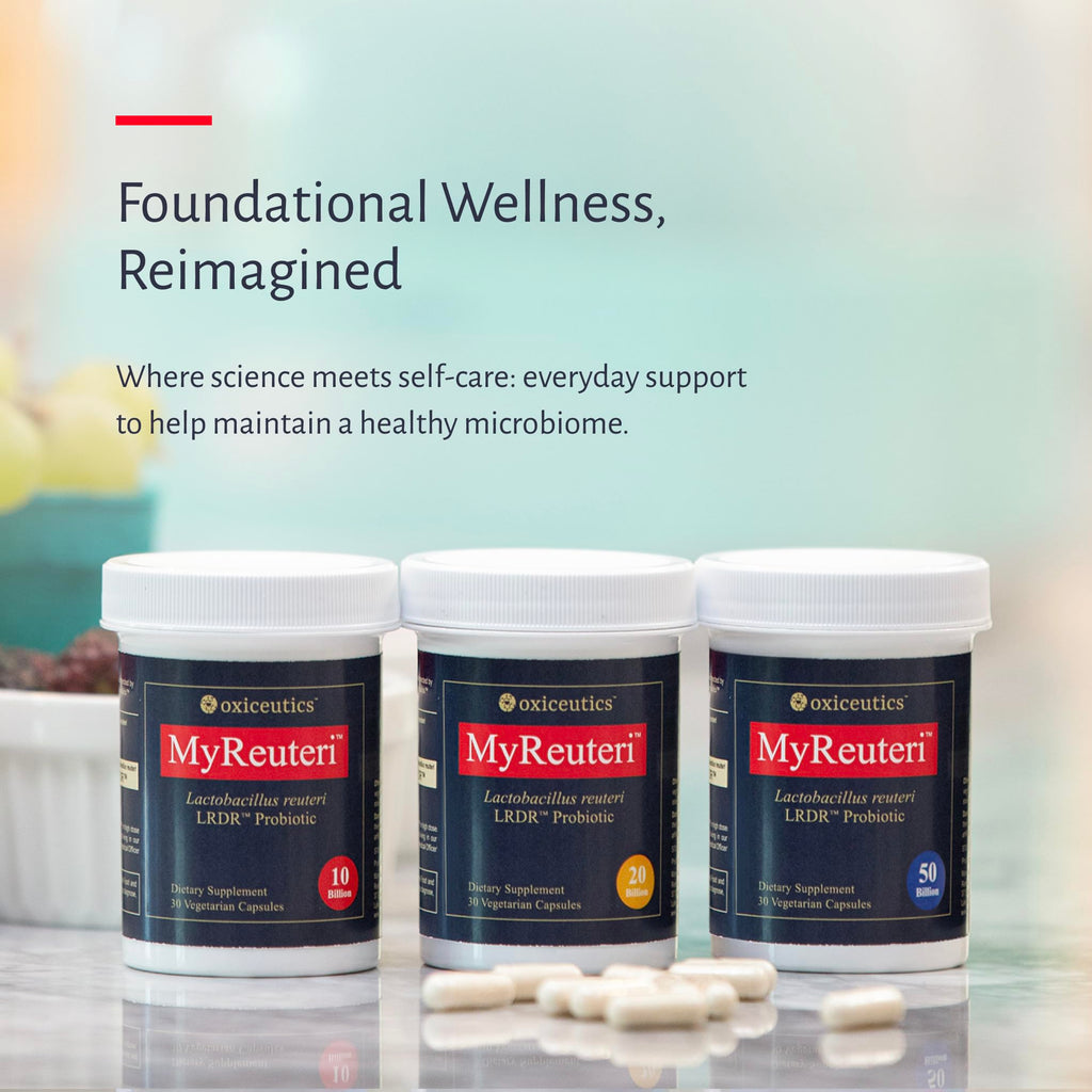 10 Billion CFU L. reuteri Probiotic with FOS Prebiotic 30 Veg Capsules G91251