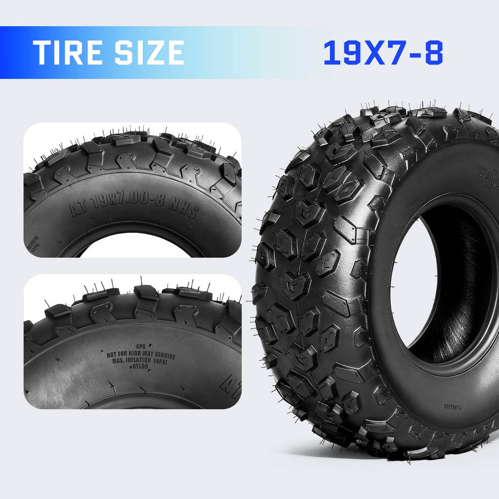 Set of 4 ATV/UTV Tires 19x7-8 R418937