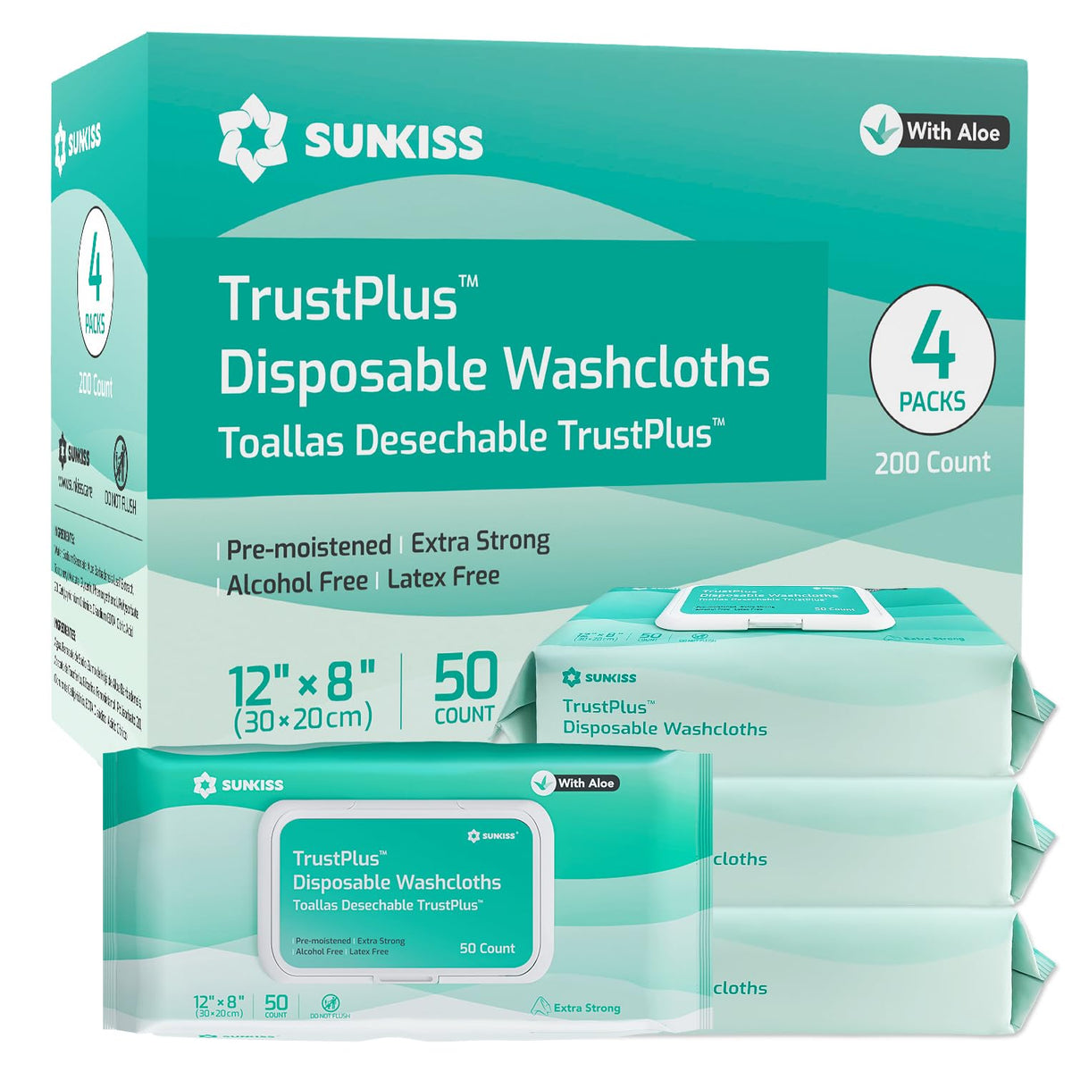 Adult Diapers XLarge 12 Count & Wet Wipes 200 Count Bundle F79649