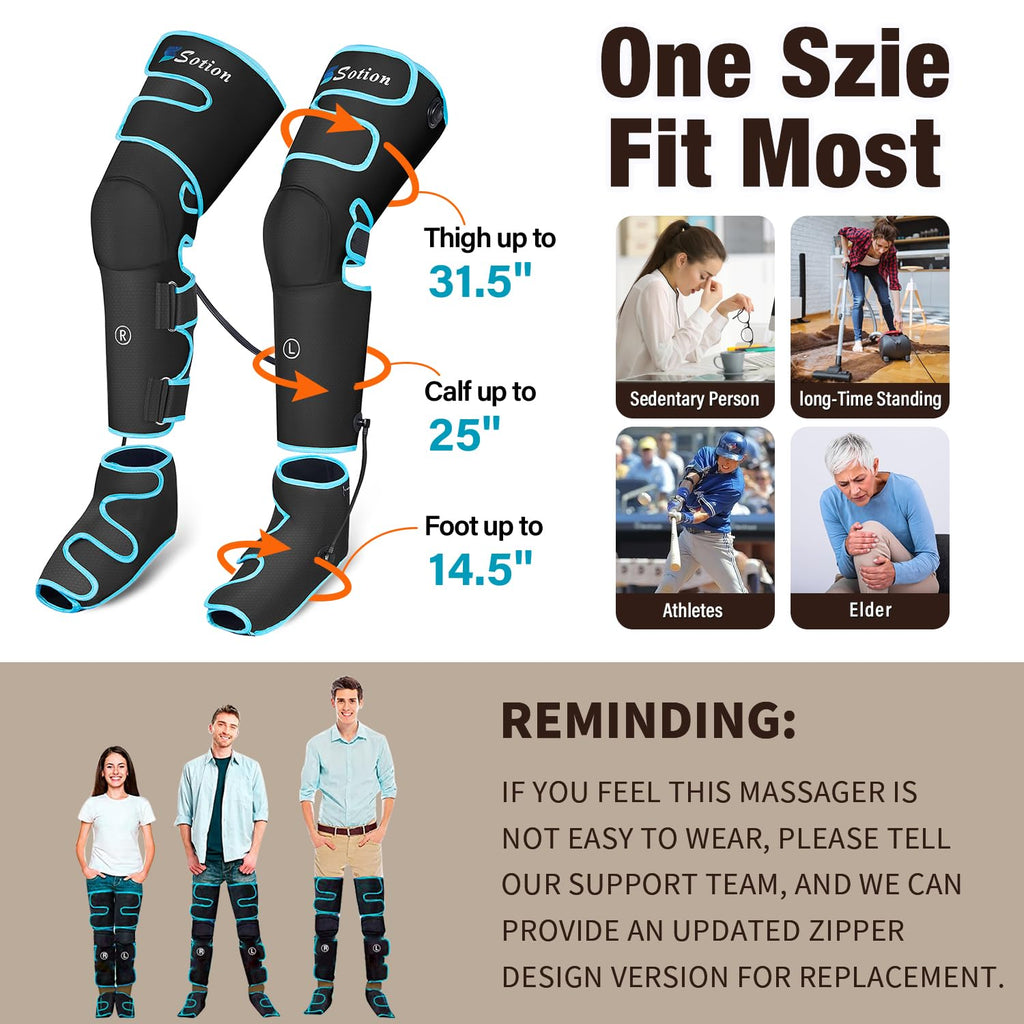 Leg Massager with Heat and Compression X8134