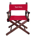 Personalized Embroidered Walnut Frame Toddler's Directors Chair X236