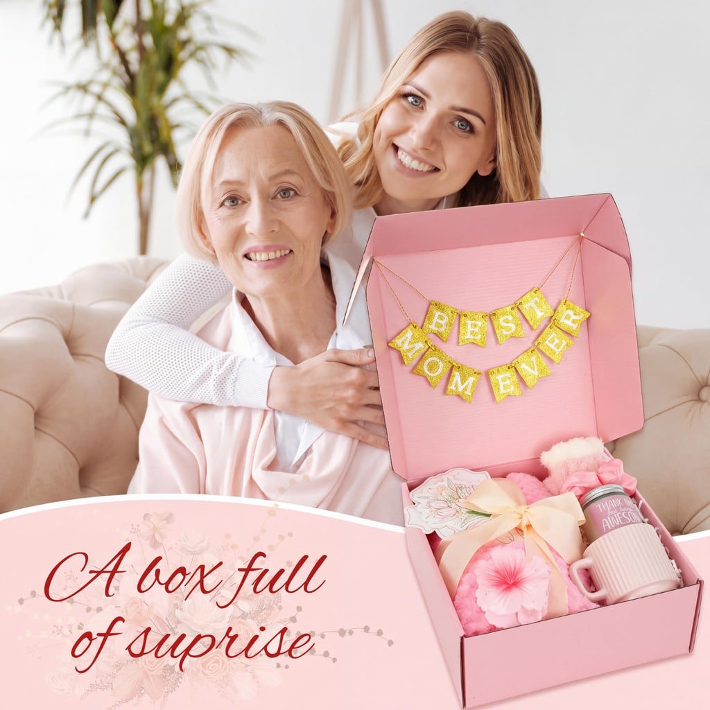 Birthday Gift Basket for Women, Spa Relaxation Set, Pink V489