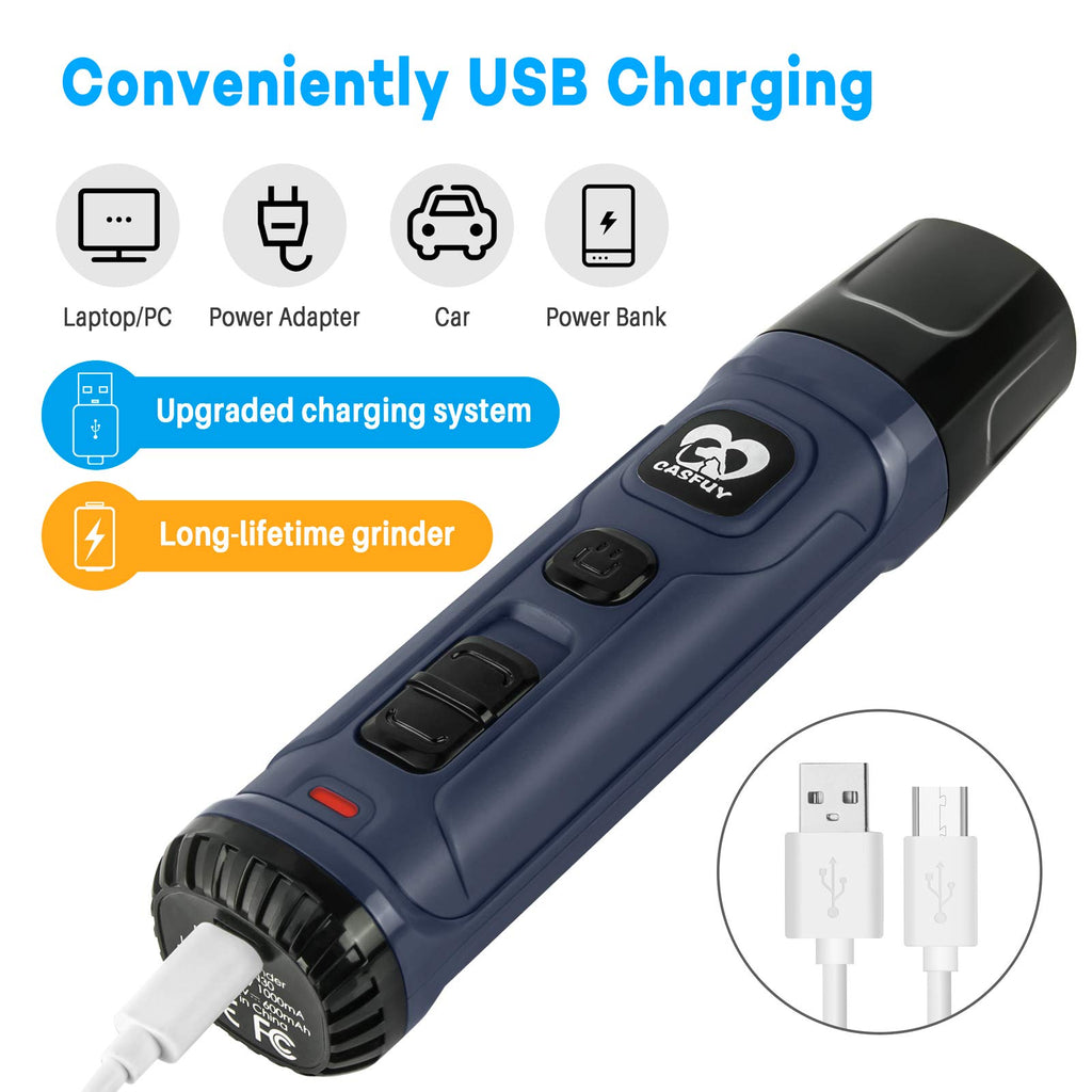 Dog Nail Grinder with 2 LED Light 2-Speed Electric Pet Nail Trimmer L838