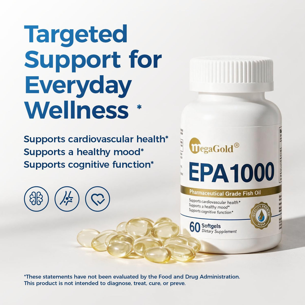 Omega 3 Fish Oil 1000mg Mini Softgels 60 Count S26375